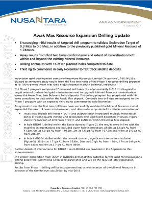 Awak Mas Resource Expansion Drilling Update
