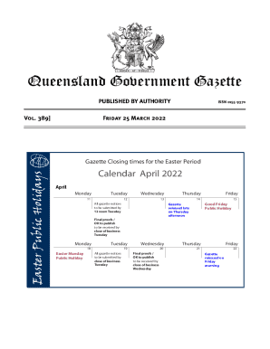 Queensland Government Gazette