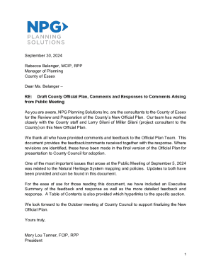 County Official Plan Review