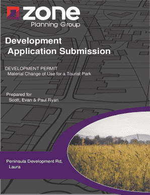 Development Application for Tourist Park