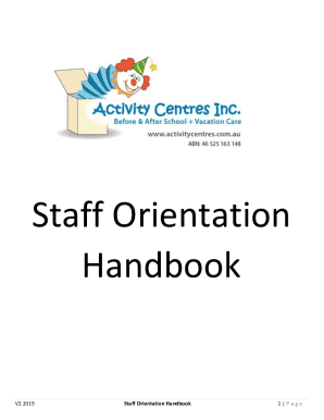Staff Orientation Handbook