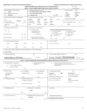 Medicare/medicaid Certification and Transmittal