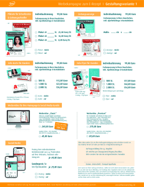 Werbekampagne zum E-Rezept I Gestaltungsvariante 1