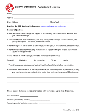 Membership Application