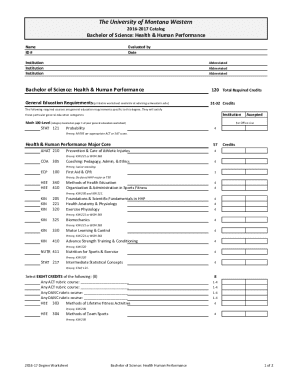 Bachelor of Science: Health & Human Performance