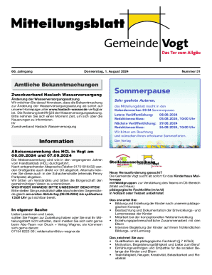 nderung der Wasserversorgungssatzung