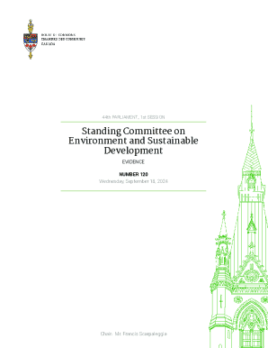 Evidence of the Standing Committee on Environment and Sustainable Development - Evidence No.120 - 44-1. Evidence of the Standing Committee on Environment and Sustainable Development - Evidence No.120 - 44-1