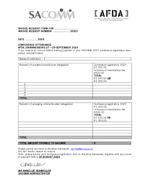 Invoice Request Form