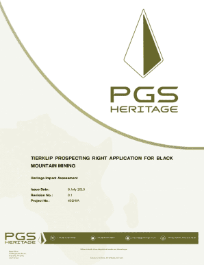 TIERKLIP PROSPECTING RIGHT APPLICATION FOR BLACK ...