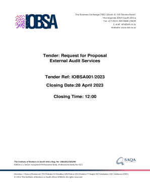 Request for Proposal for External Audit Services