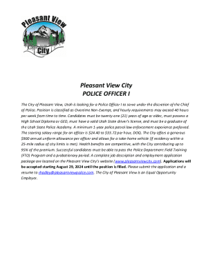 Pleasant View City POLICE OFFICER I