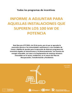 Todos los programas de incentivos