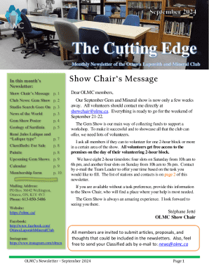 Olmc Newsletter - September 2024