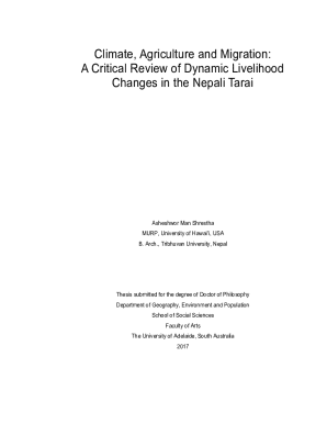 Climate, Agriculture and Migration