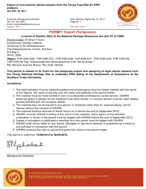 Export of non-hominin dental remains from the Taung Type-Site for ESR