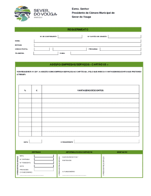 Exmo. Senhor Presidente da Cmara Municipal de Sever ...