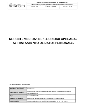 Nor003 - medidas de seguridad aplicadas al ...