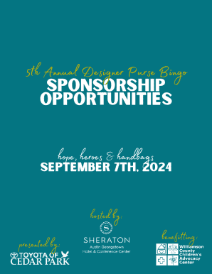 5th Annual Designer Purse Bingo