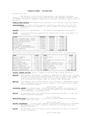 Commissioners' Proceedings