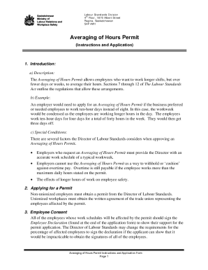 Two Days' Rest in Seven Permit Application ( ...