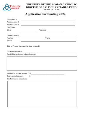 Application for Funding 2024
