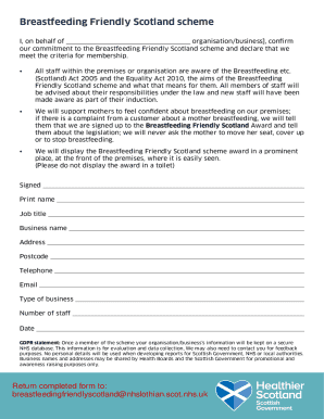 The Breastfeeding Friendly Scotland scheme ... - NHS Highland