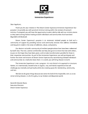 Immersion Experience Application