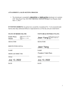 Tufts Health Public Plans Amendment No. 7