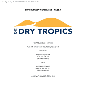 Consultancy Agreement - Part a