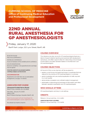 25th Annual Rural Anesthesia for GP Anesthesiologists ...
