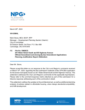 Official Amendment and Zoning by-law Amendment Applications