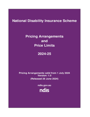 Ndis Pricing Arrangements and Price Limits 2024-25