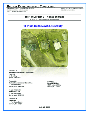 Brp Wpa Form 3 – Notice of Intent
