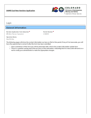 Drms Coal New Revision Application