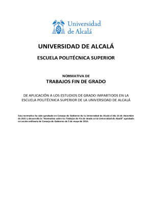 Normativa sobre trabajos fin de grado en la ...