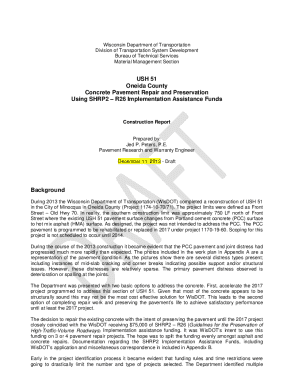 Ush 51 Concrete Pavement Repair and Preservation Report