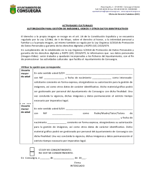 Autorizacin para gestin de imgenes, videos y otros ...