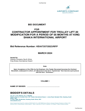 Bid Document for Contractor Appointment for Trolley Lift 20