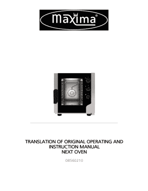TRANSLATION OF ORIGINAL OPERATING AND