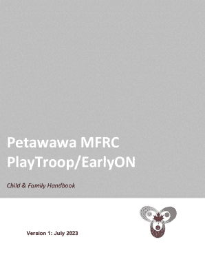 Playtroop/earlyon Family Handbook