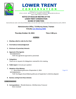 Regular Meeting Notice