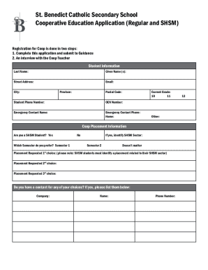 Cooperative Education Application