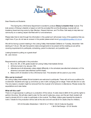 Lvis Drama Club Information Packet