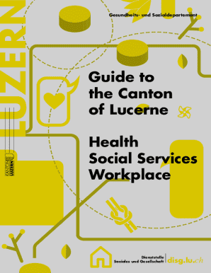 Guide to the Canton of Lucerne: Health, Social Services, Workplace