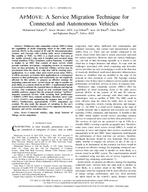 a P M Ove: a Service Migration Technique for Connected and Autonomous Vehicles
