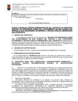 Ajuntament de sant vicent del raspeig pliego ...