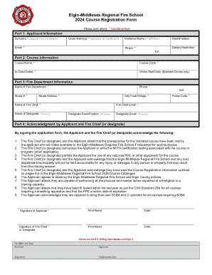 2024 Course Registration Form
