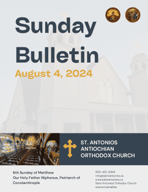 Sunday Bulletin