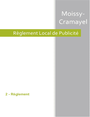 Rglement local de publicit (RLP)