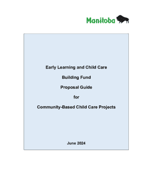 Early Learning and Child Care Building Fund Proposal Guide